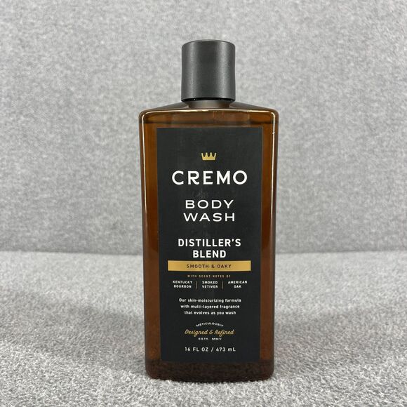 CREMO Body Wash Distiller's Blend Smooth & Oaky Kentucky bourbon  smoked 16 oz - Picture 1 of 8